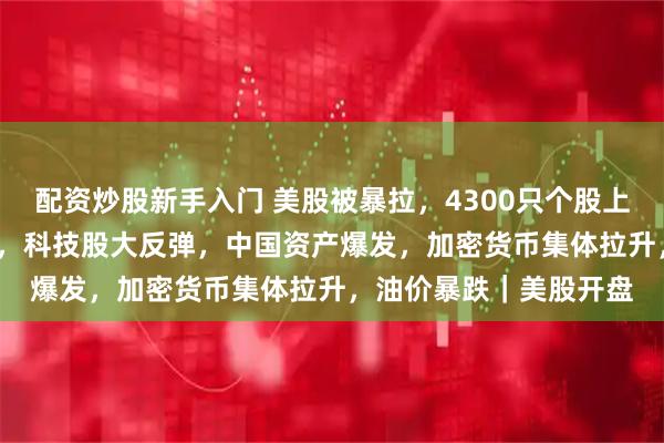 配资炒股新手入门 美股被暴拉,4300只个股上涨,道指大涨1300点,科技股大反弹,中国资产爆发,加密货币集体拉升,油价暴跌|美股开盘
